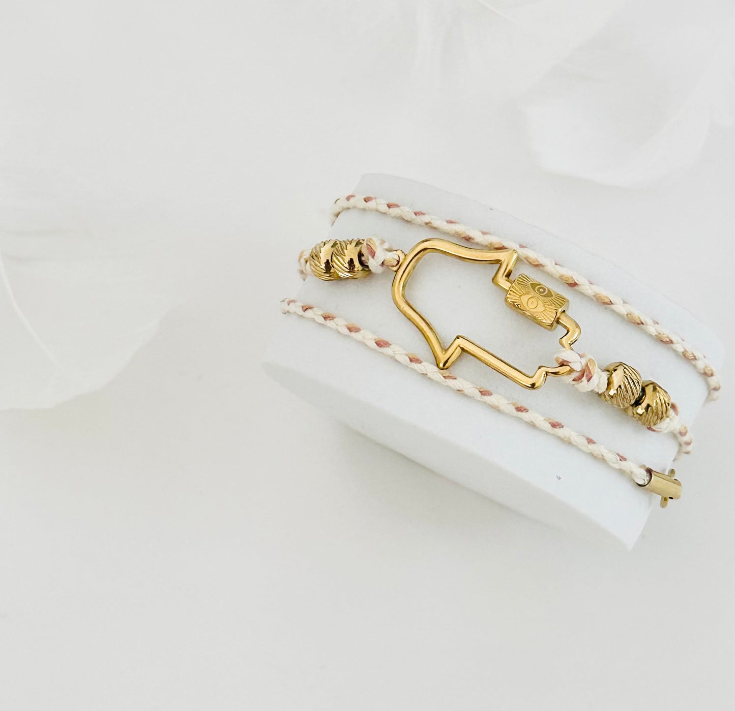 Bracelet Cordon Main de FATMA en Acier