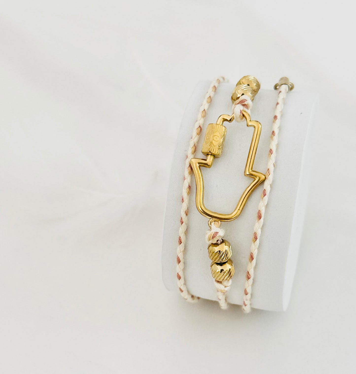 Bracelet Cordon Main de FATMA en Acier